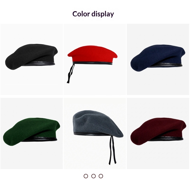Event practice wool beret (black)