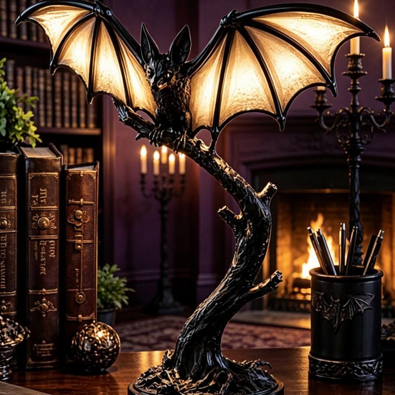 Lámpara de Mesa Murciélago Luminoso