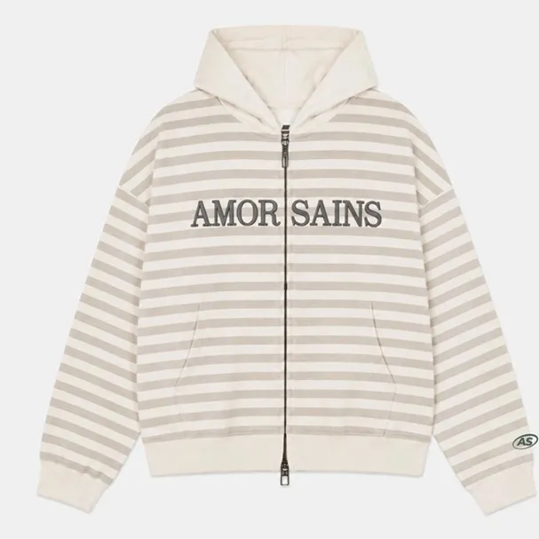 Zip-up Hooded Sweatshirt Cotton