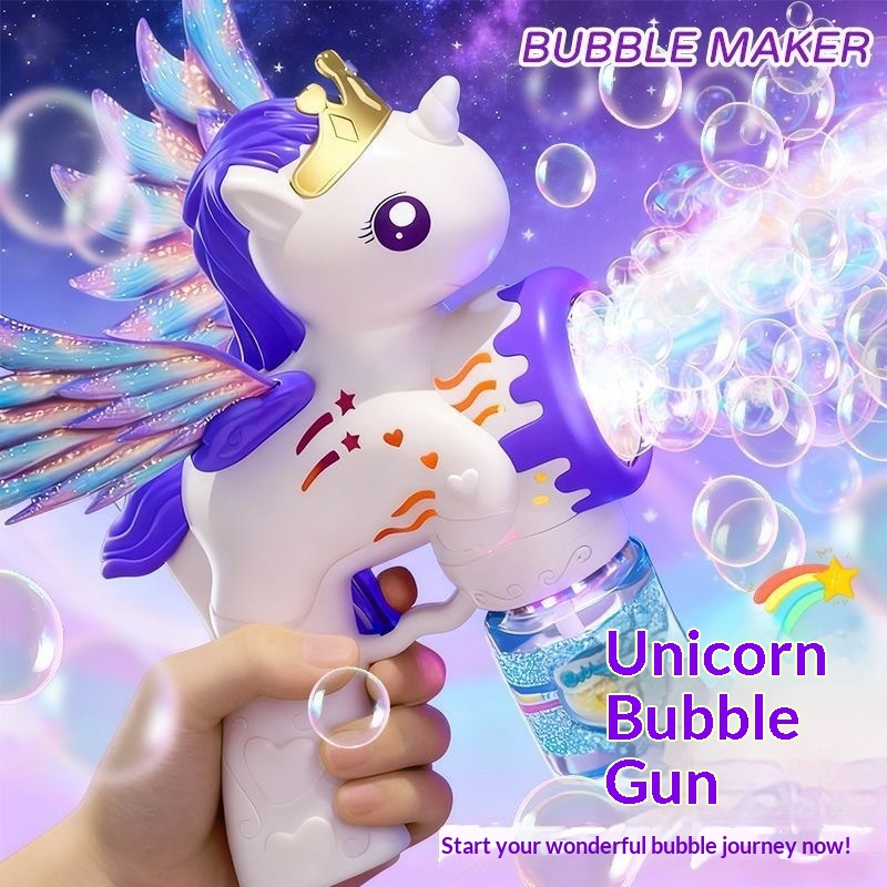 Pistola de Burbujas con Luces de Colores