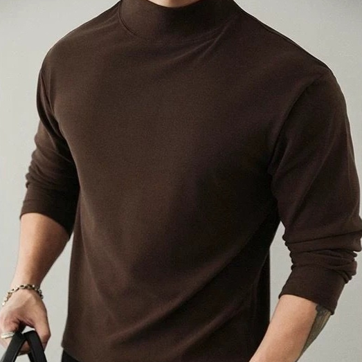 Half-high-necked Teddy-fleece Double-sided Base Sweater Long-sleeve Top