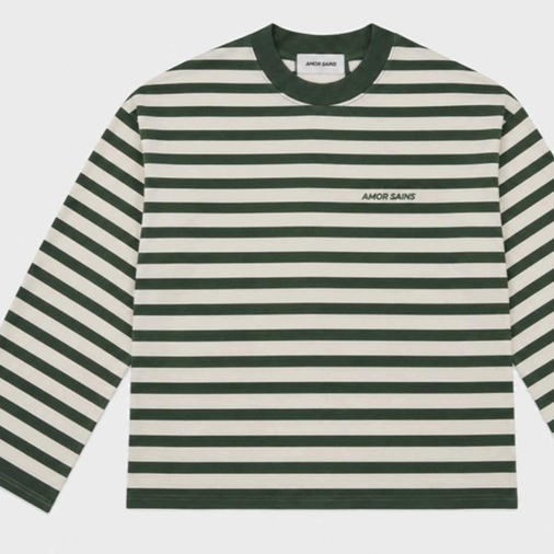 Striped Round-neck Sweater Made Of Cotton