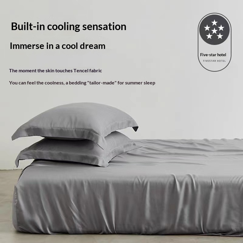 Affordable Luxury Cool-touch Ice Silk Bedspread And Mattress Cover Single-piece Protective Cover
