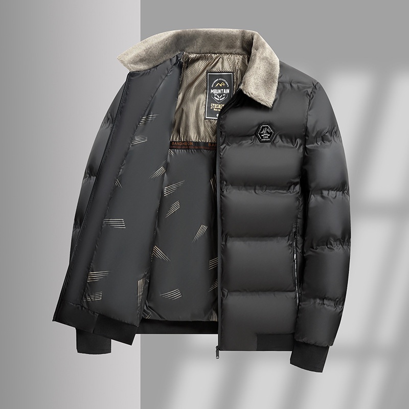 Cotton-padded Casual Coat For Middle-aged Dads — photo 1
