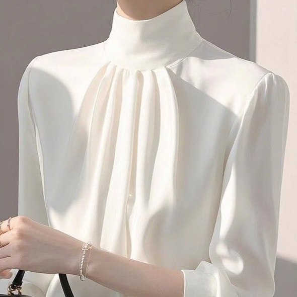 Spring French-style Unique Fashion Light Luxury Age-reducing Shirt