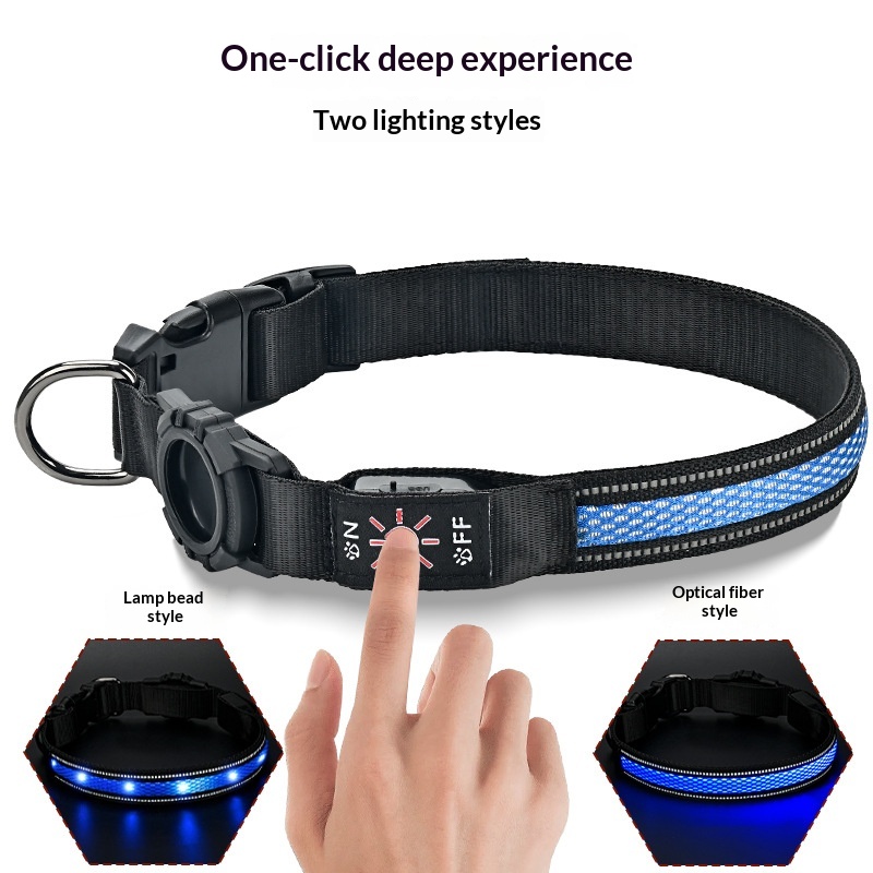 Collar luminoso recargable e impermeable