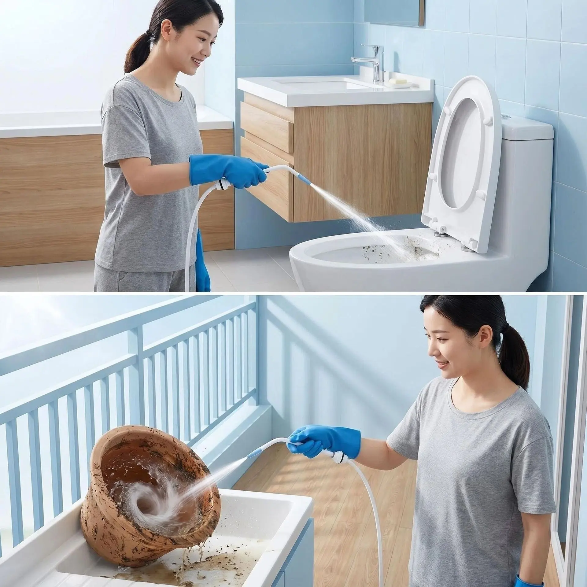 Cleaning Nozzle For Stubborn Grime In Hard-to-reach