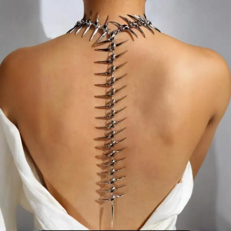 Spine-bone Beauty-back Pendant Necklace