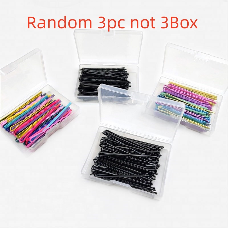 50 Pieces Of Korean Exquisite Boxed One-Word Clip Hairpin Simple Bangs Broken Hair Clip Hairpin — view 6