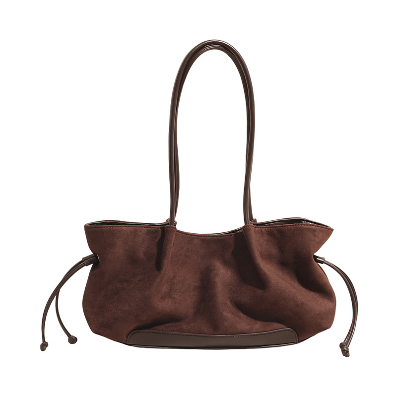 Sac suède rétro grande capacité femme — Sac simple et casual 8
