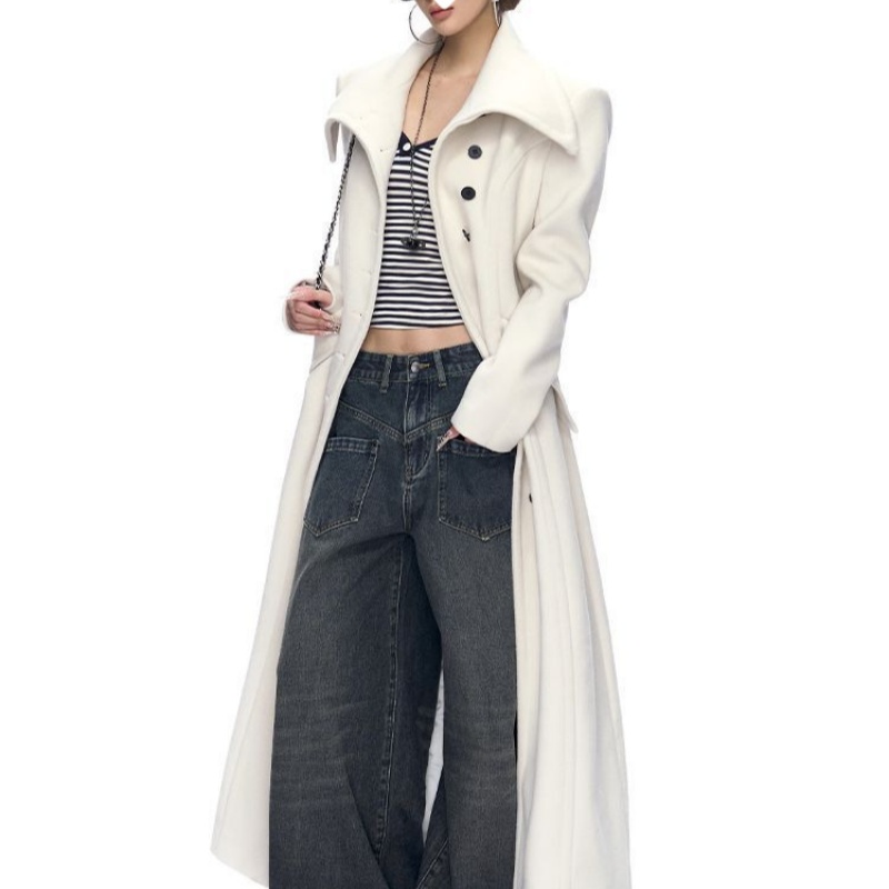 British-style Hepburn-style Coat For Women