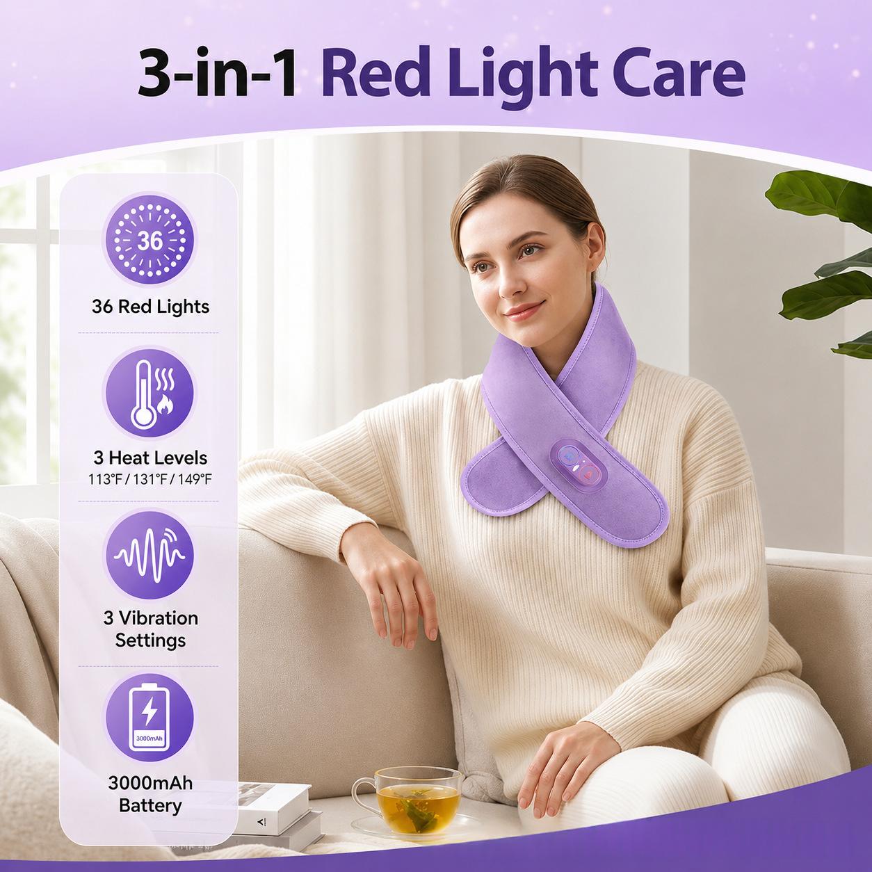 Intelligent Temperature-Controlled Vibrating Heating Massage Warmth Belt