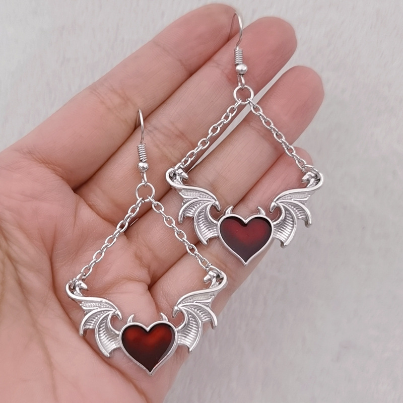 Devil Wings Vintage Gothic Earrings