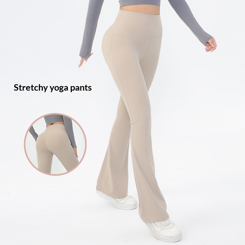 Fitness Pants With Wide Legs Slimming When Worn As Outerwear Suitable For Outdoor Styling