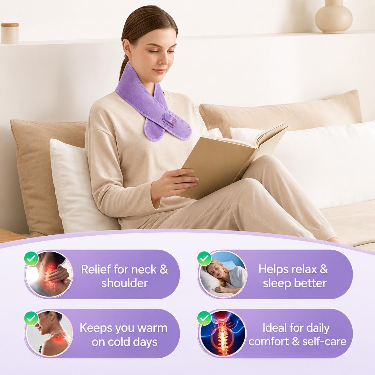 Intelligent Temperature-Controlled Vibrating Heating Massage Warmth Belt