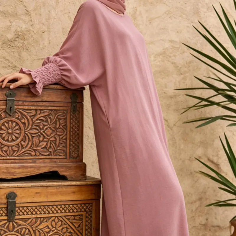 Loose-fitting Long-sleeve Dress Womens