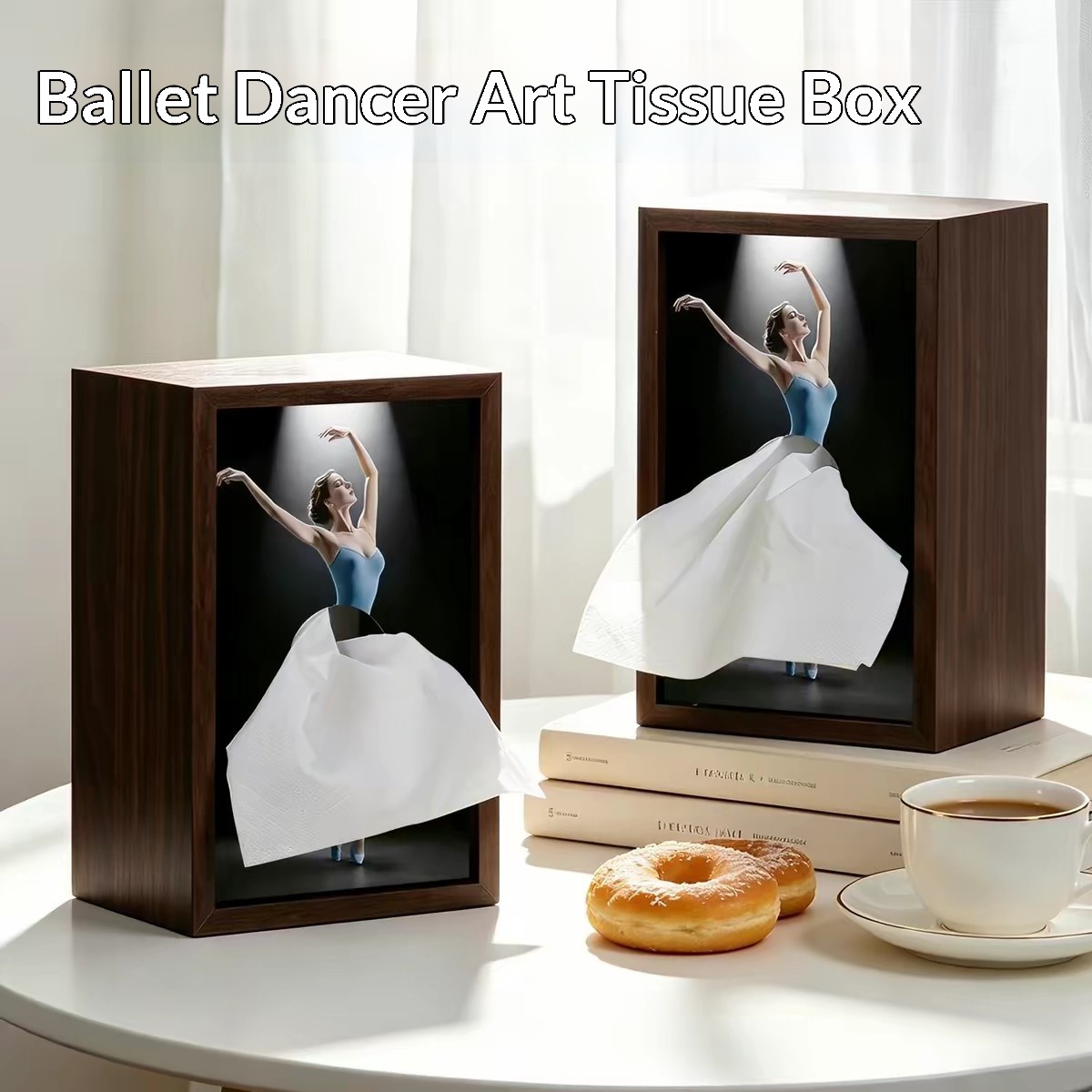Creamy Vintage-style Tissue Box Adding A Touch Of Luxury To The Living Room