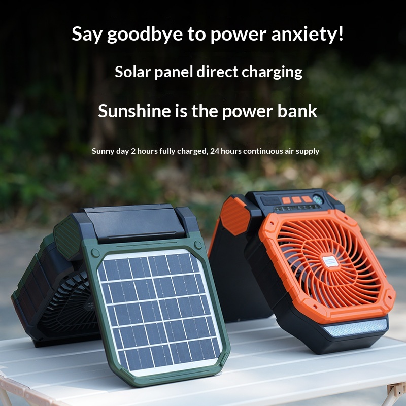 Solar-powered Outdoor Fan Camping Fan