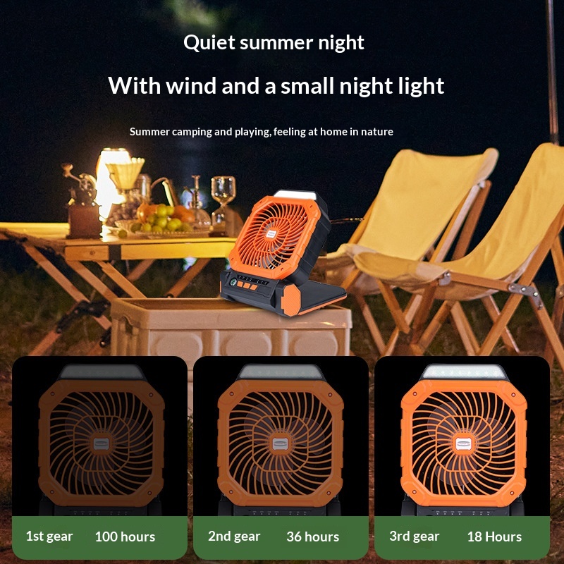 Solar-powered Outdoor Fan Camping Fan