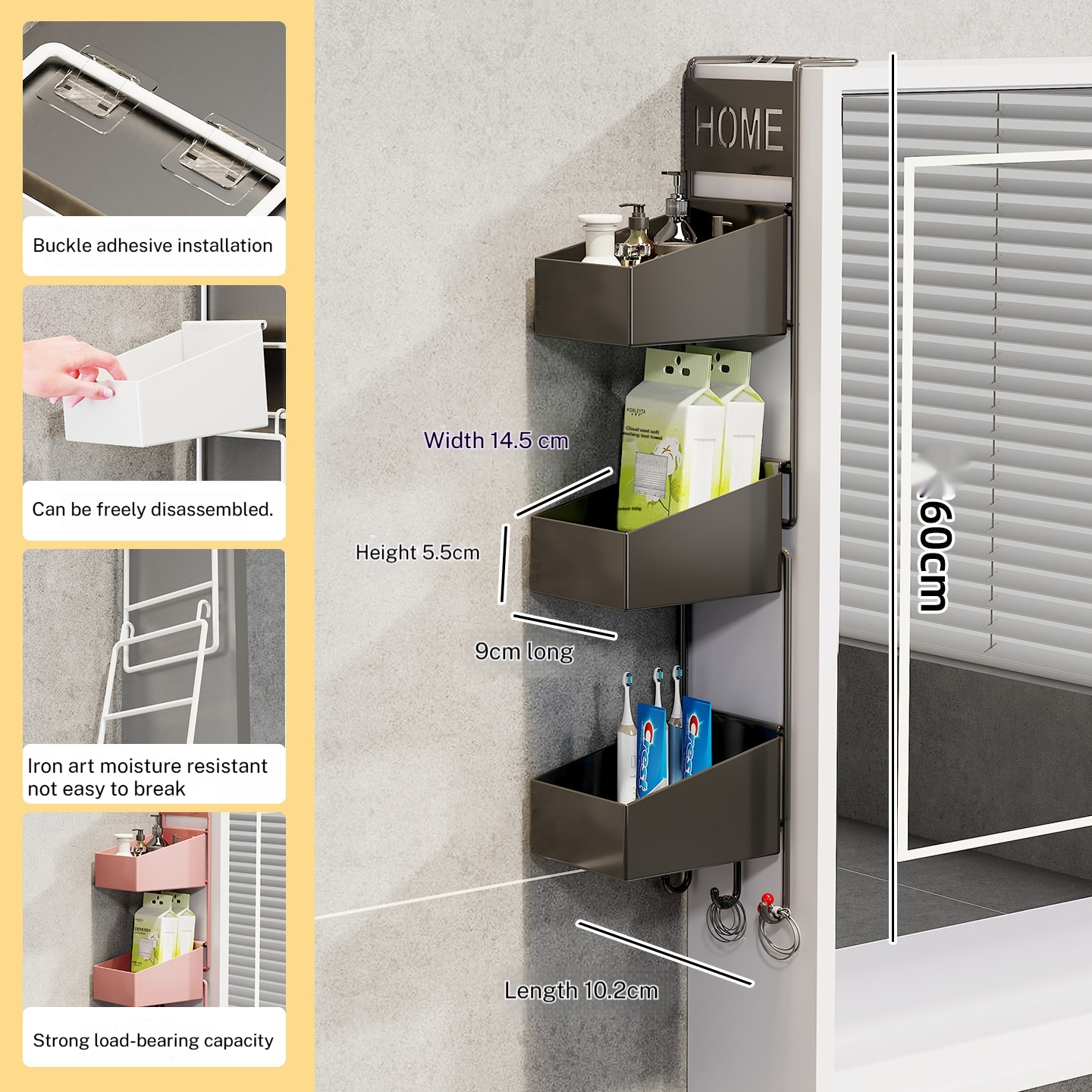 Estante de Baño para Espejo Botiquín