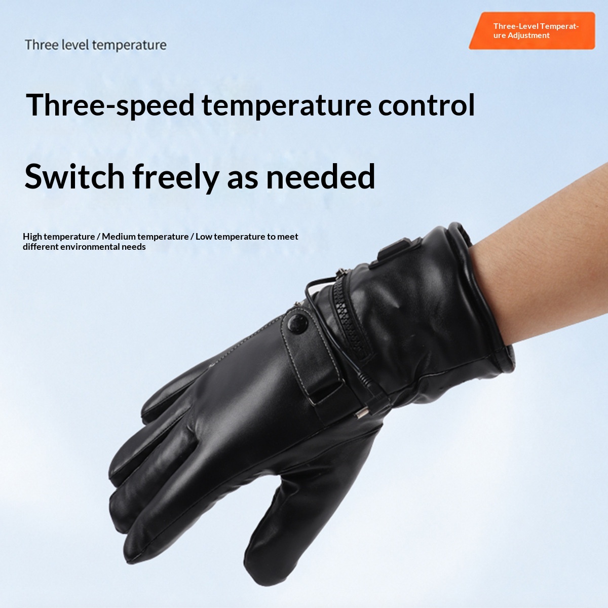 Mens Winter Heating Warming And Waterproof Gloves