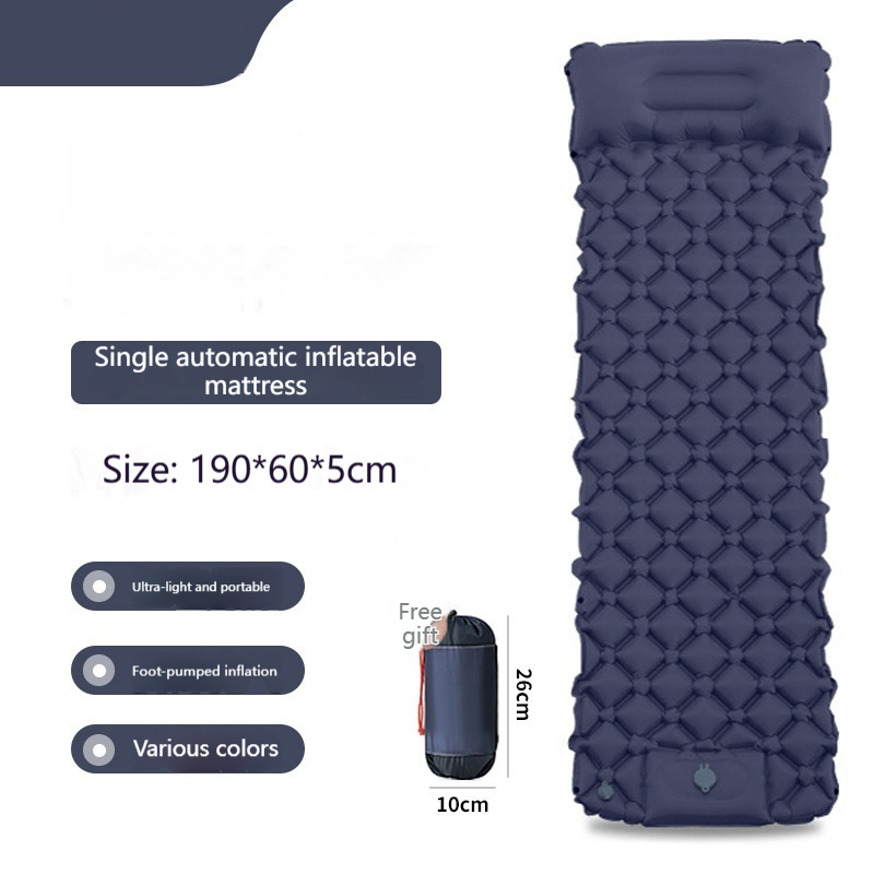 Colchoneta Inflable para Camping con Inflador de Pie