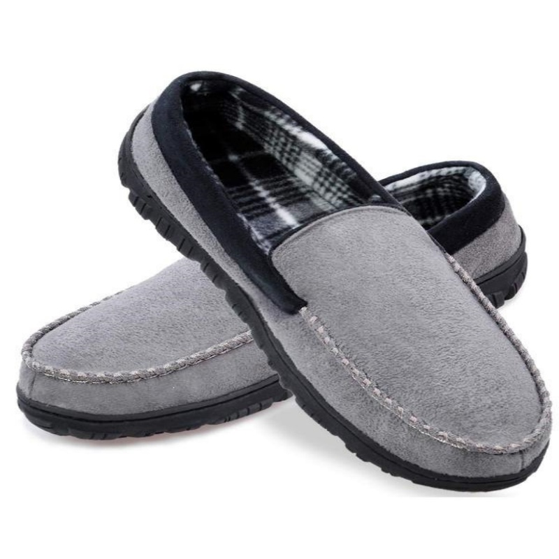 Mens Flat-soled Fleece-lined Snow Boots