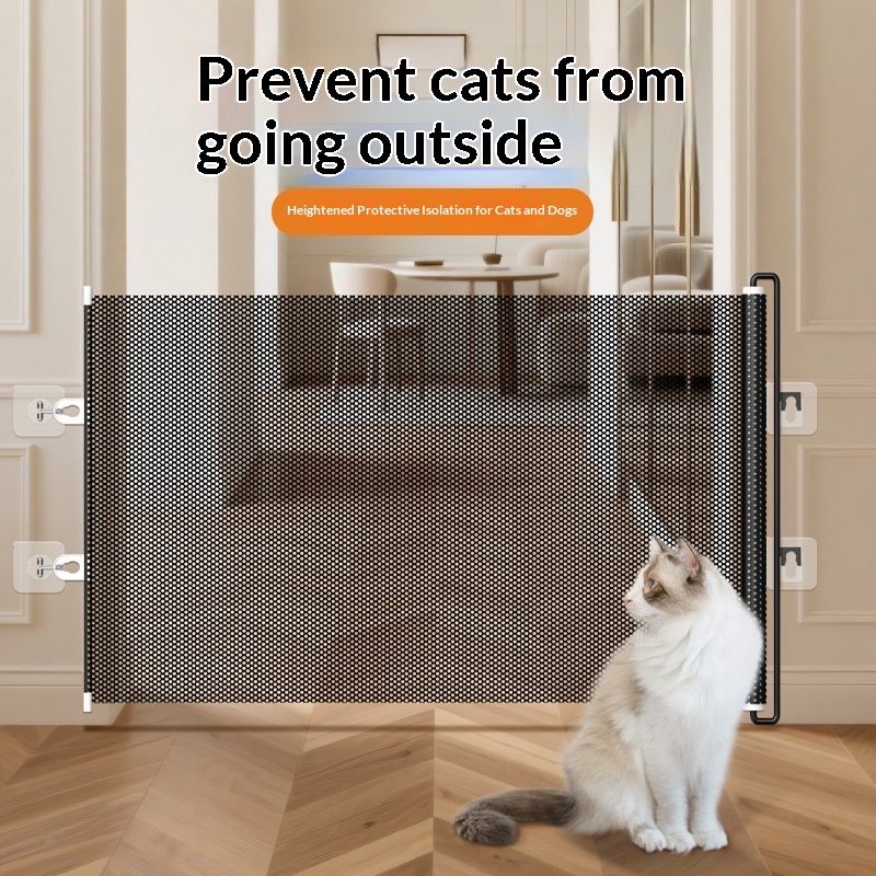 Retractable Pet Cat-proof Door Barrier