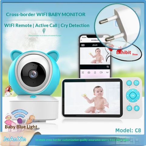 Remote Baby Monitor Two-way Voice Intercom Baby Monitor