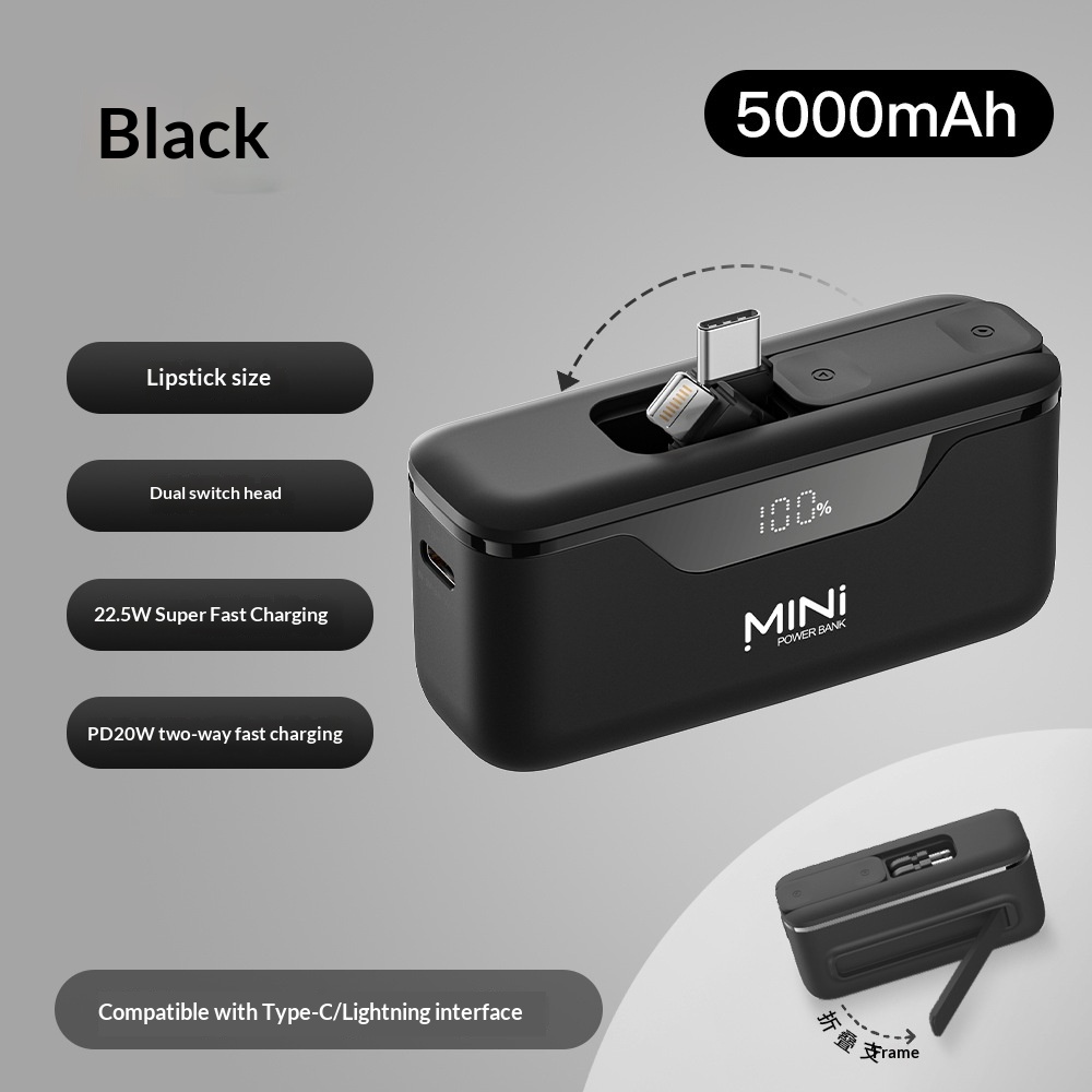 Power Bank Cápsula Portátil Enchufable