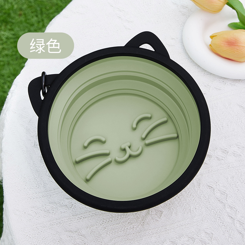 Integrated Folding Pet Double Bowl Outdoor Dedicated