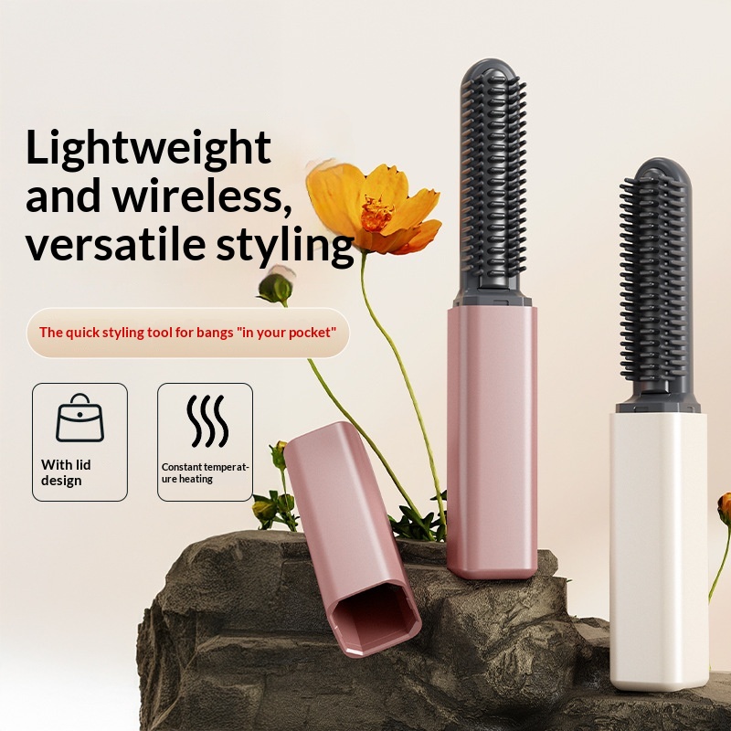 Mini Wireless Charging Portable Curling Iron