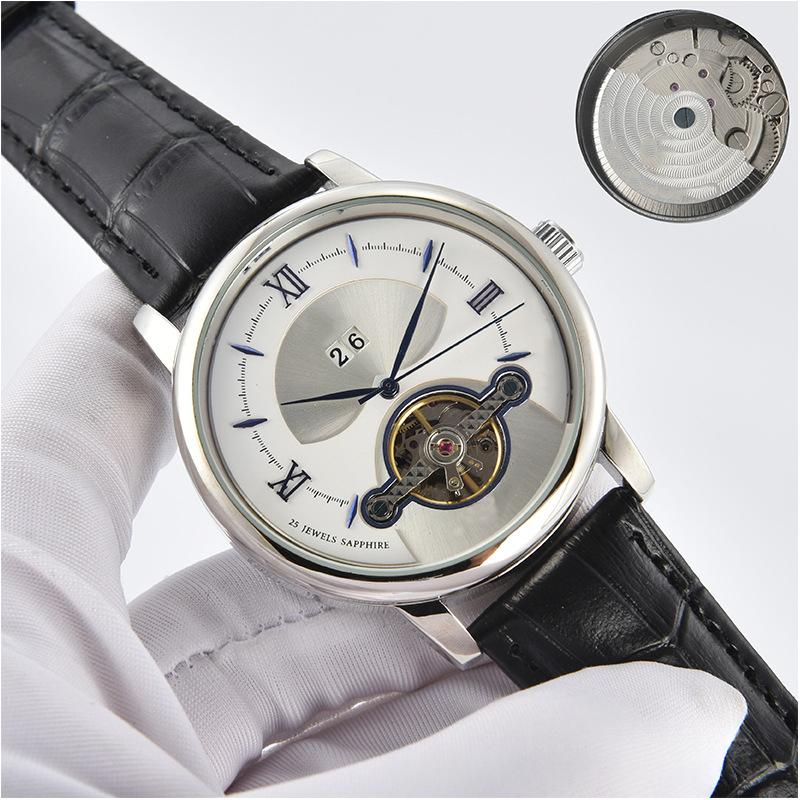 Dual-calendar Fashion Business Steel-belt Watch