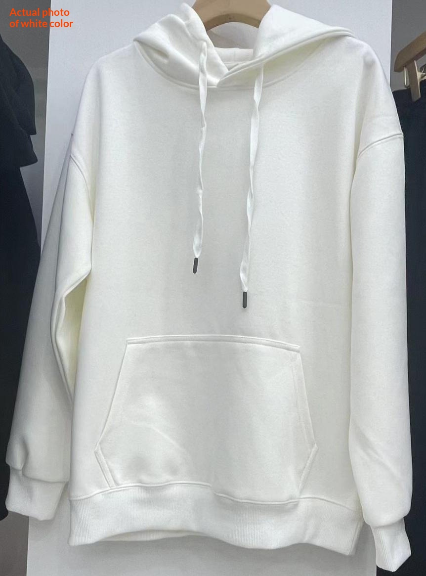 US-size Hooded Sweatshirt With Printed Design Mens Oversized Hoodie