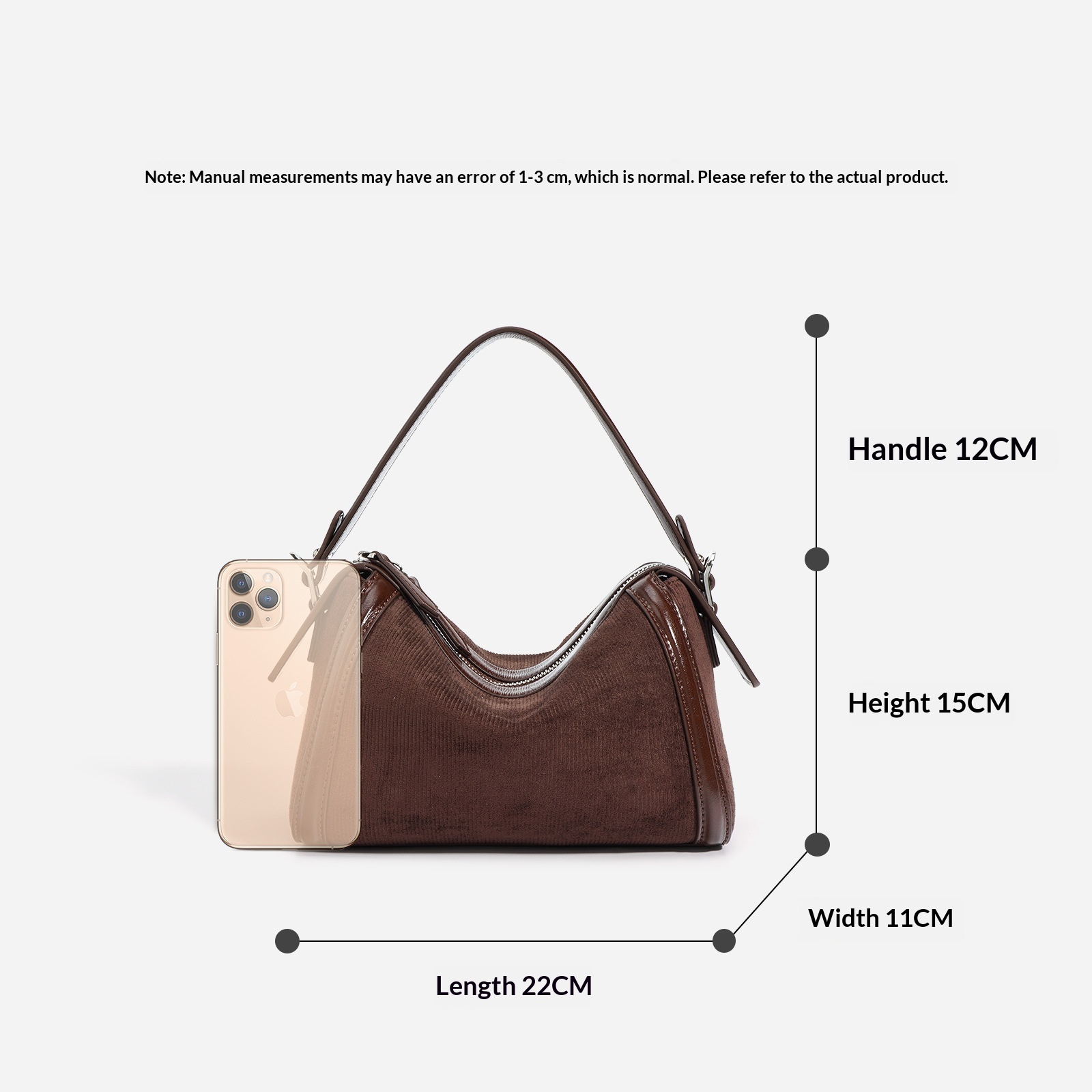 Second-layer cowhide pillow shoulder bag