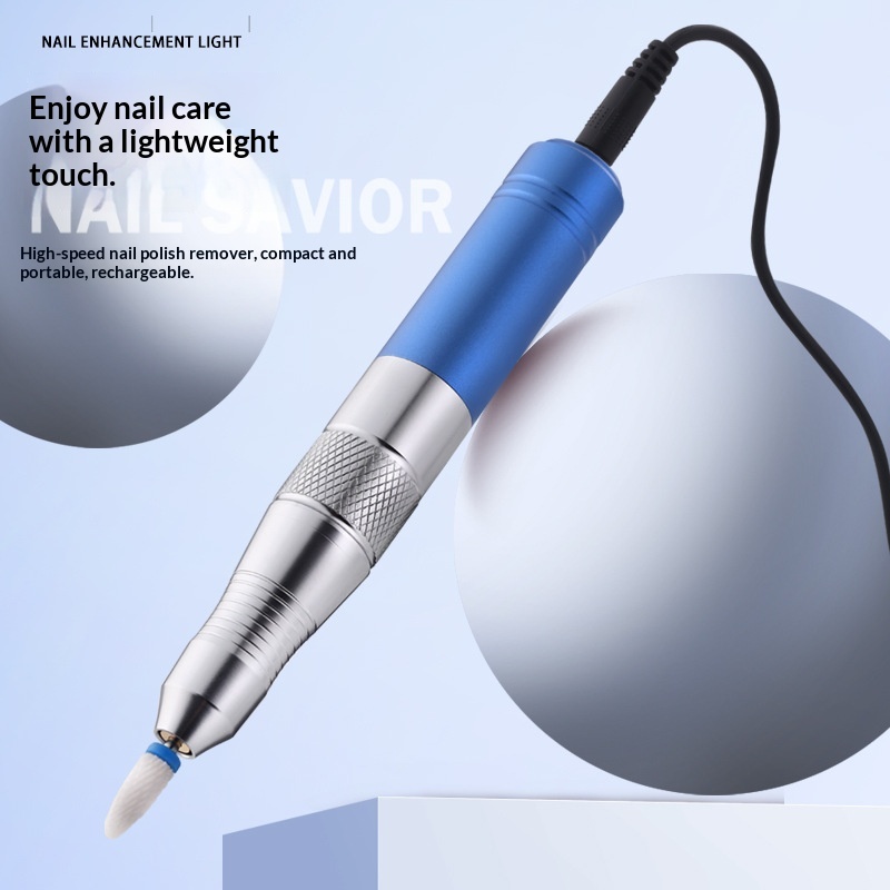 Portable Nail Art Tool For Removing Nail Polish And Dead Skin As Well As Buffing Nails