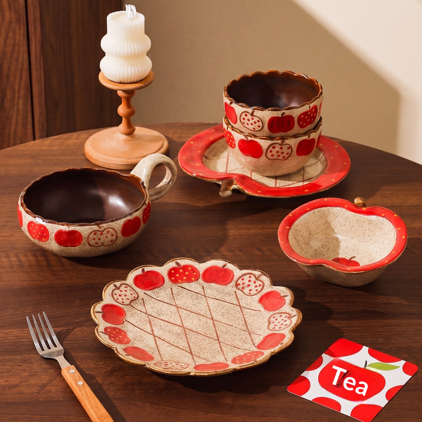 Dinnerware Set Ceramic Tableware Household Bowls And Plates Coffee Cups