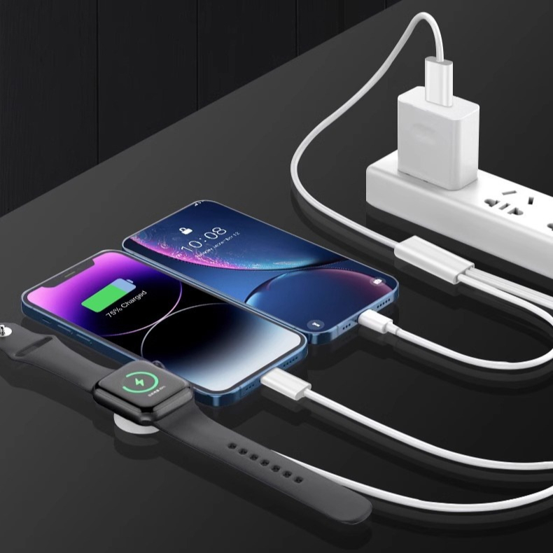 3-in-1 Wireless Charging Station for iPhone, Samsung, Galaxy Watch & AirPods 3