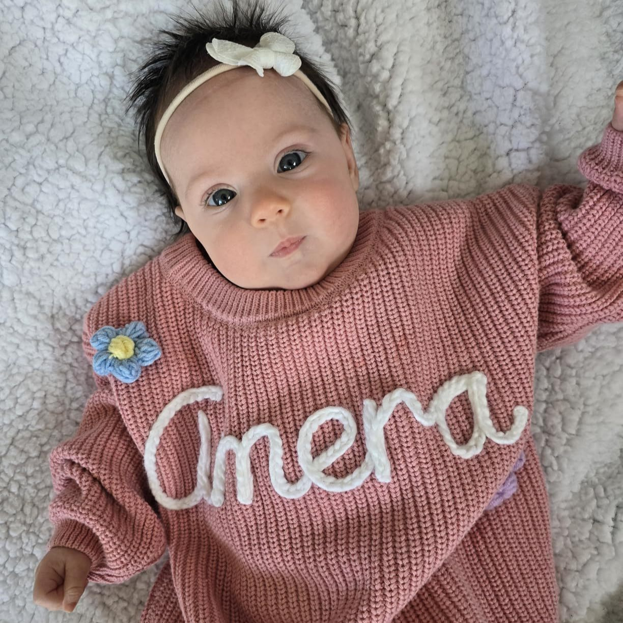 Girls' Handmade Embroidered Name Shirt