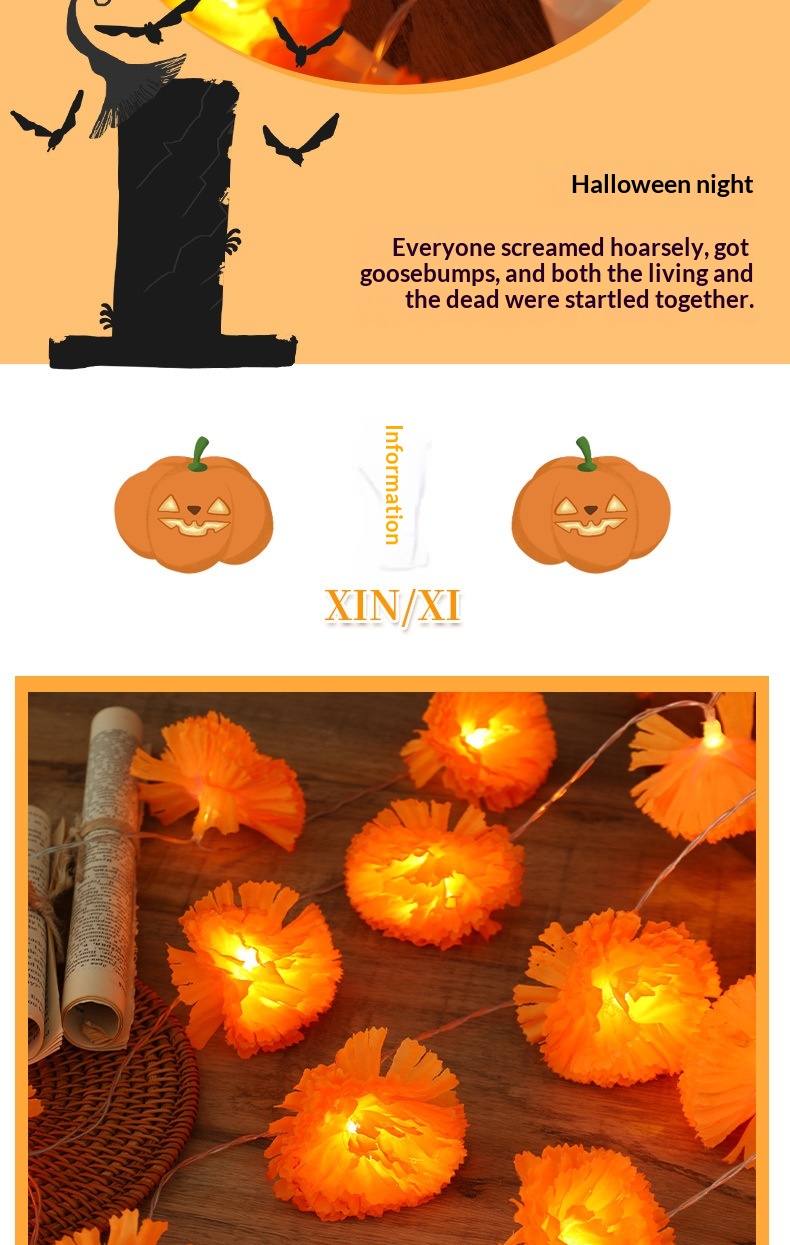 Dahlia Flower LED Halloween Decorative Light everydayshopit media