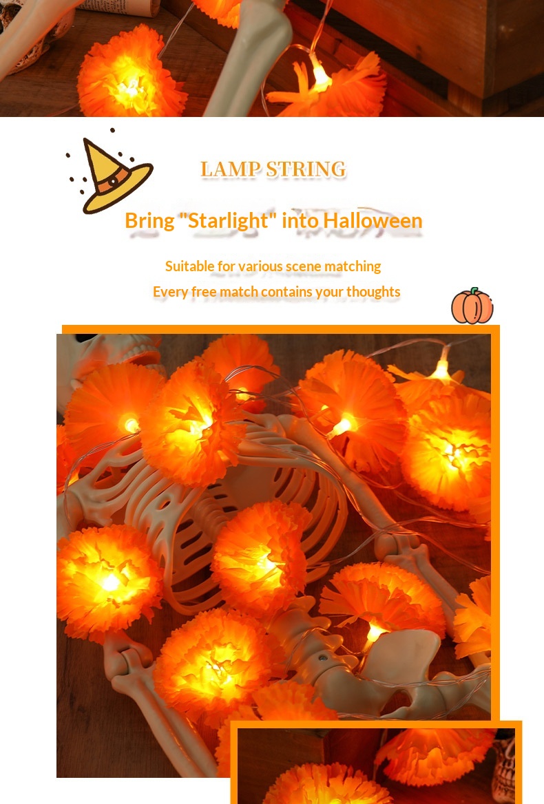 Dahlia Flower LED Halloween Decorative Light everydayshopit media