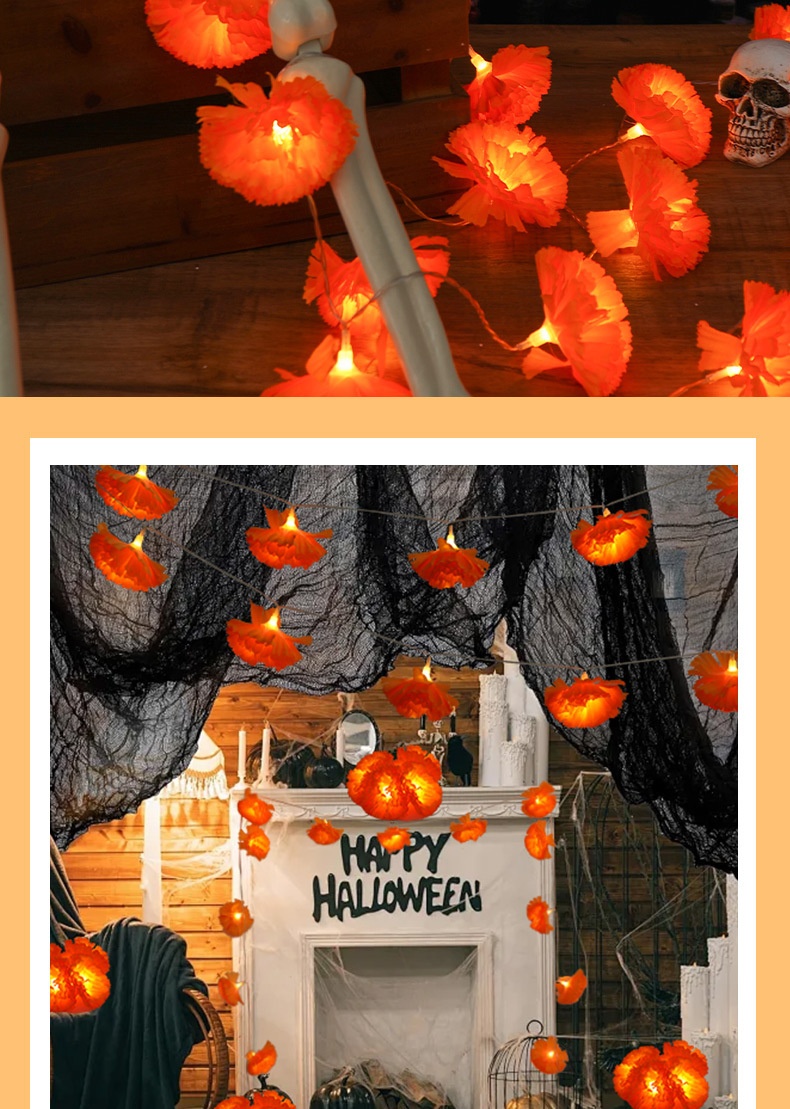 Dahlia Flower LED Halloween Decorative Light everydayshopit media