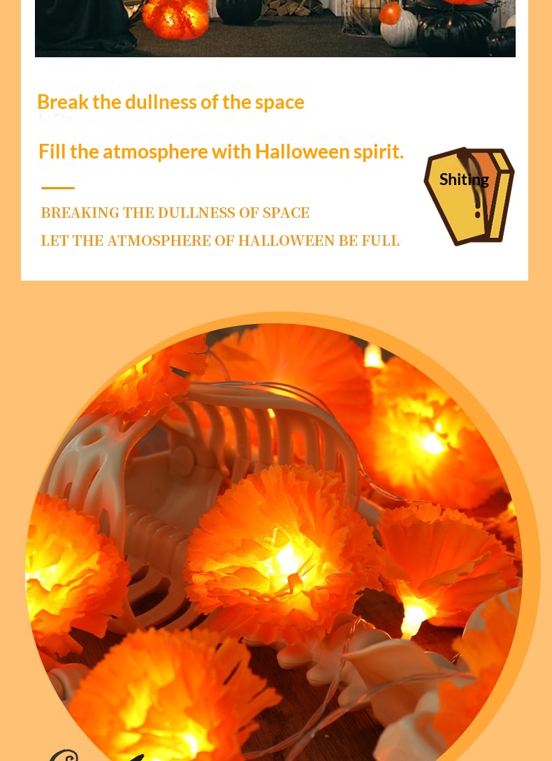Dahlia Flower LED Halloween Decorative Light everydayshopit media