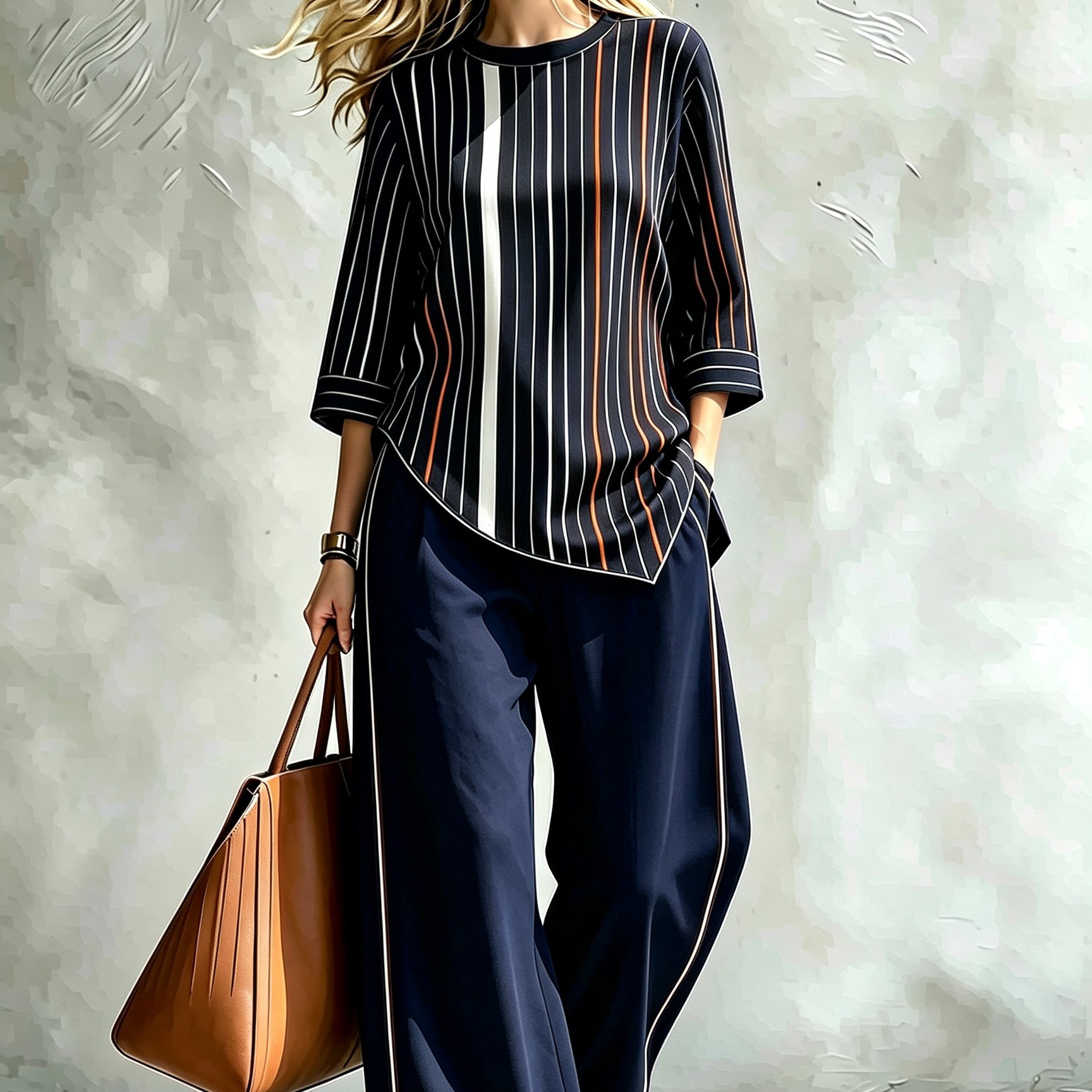 Summer Women's Blouse Set