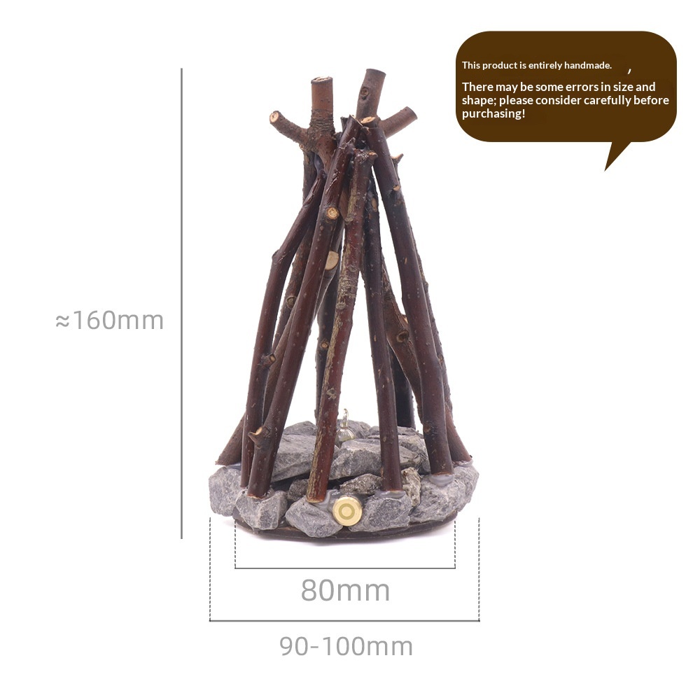 Lampe décorative LED effet feu de camp