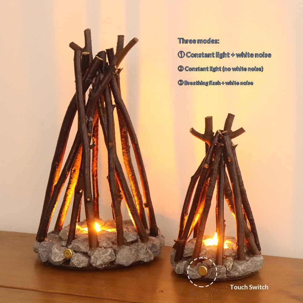 Lampe décorative LED effet feu de camp