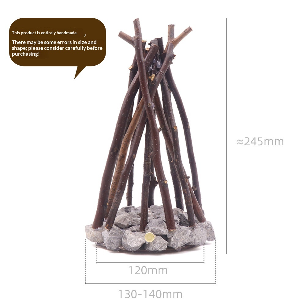 Lampe décorative LED effet feu de camp