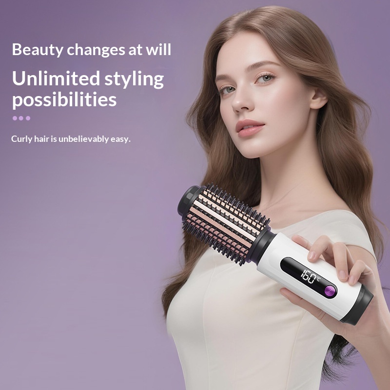 Long-Lasting Wireless Heating Hair Curler