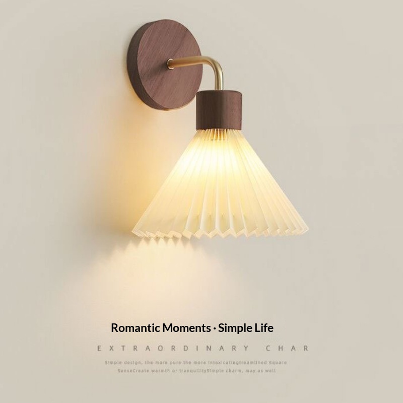 Minimalist Living Room Sofa Backdro Log-style Wall Lamp