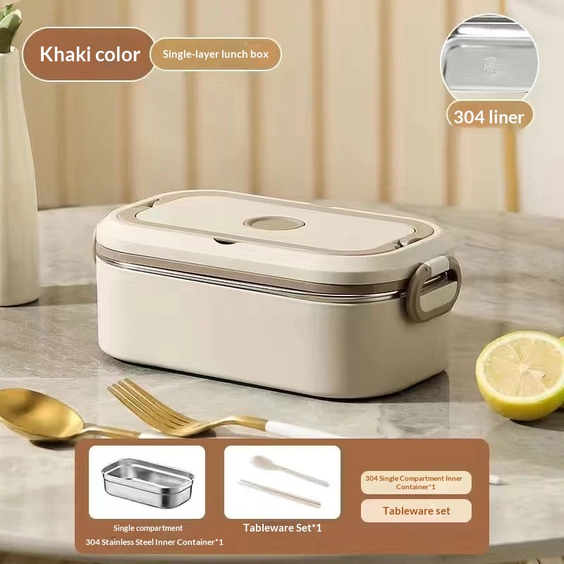 304 Stainless Steel Multi-Layer Sealed Leak-Proof Lunch Box